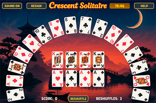 Crescent Solitaire Screenshot