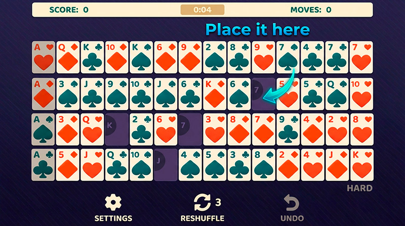 Addiction Solitaire rules and modes