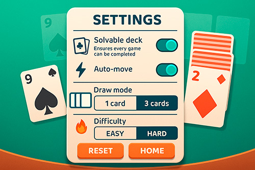 Klondike Solver - Premium HTML5 Solitaire Features