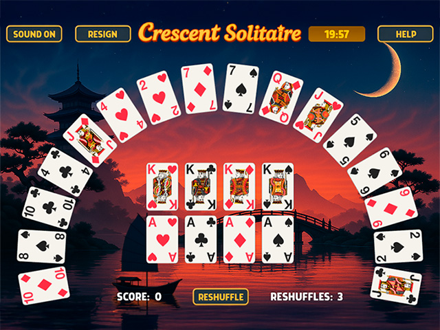 Crescent Solitaire Screenshot 1